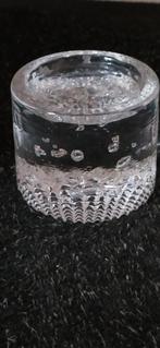 Scandinavische kandelaar massief ijsglas 1970's. Ongemerkt., Ophalen of Verzenden