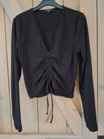 Zwarte top met lange mouw"my jewellery ", Ophalen of Verzenden, Zo goed als nieuw, Zwart, Zonder mouw