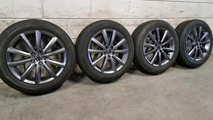 Als nieuw! Merano velgen Polo 185/60/16 nw type Polo!, Auto-onderdelen, Banden en Velgen, Banden en Velgen, Winterbanden, 16 inch