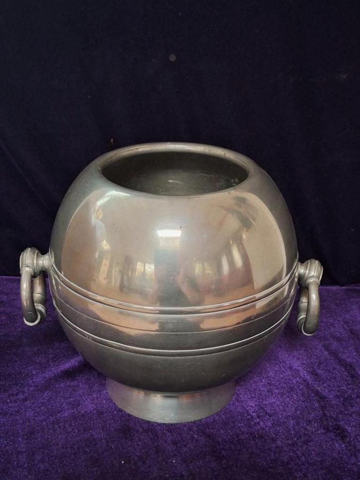 Art Deco Wijnkoeler/Vaas GAB 1936 Zweden, Antiek en Kunst, Antiek | Tin, Ophalen of Verzenden