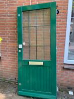 Groene voordeur huis, Doe-het-zelf en Verbouw, Deuren en Horren, 80 tot 100 cm, Buitendeur, Ophalen, 200 tot 215 cm