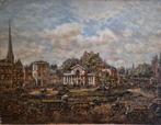 Schilderij BC van Ettinger, Rijswijkseplein, Den Haag, Antiek en Kunst, Ophalen of Verzenden