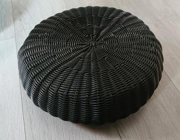 Vintage Ikea poef hocker jaren 80, Huis en Inrichting, Banken | Voetenbanken en Poefen, Zo goed als nieuw, Minder dan 50 cm, Minder dan 50 cm