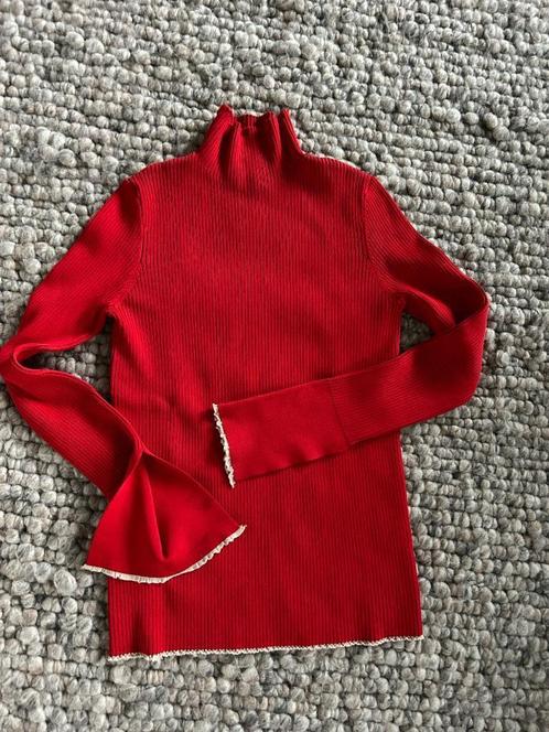 Kastopruiming, mooie ZARA knit rode turtle trui maat S, Kleding | Dames, Truien en Vesten, Zo goed als nieuw, Maat 36 (S), Rood