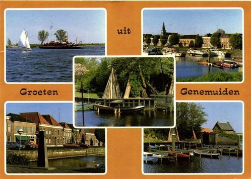 Groeten uit Genemuiden - 5 afb - gelopen, Verzamelen, Ansichtkaarten | Nederland, Gelopen, Overijssel, 1960 tot 1980, Ophalen of Verzenden