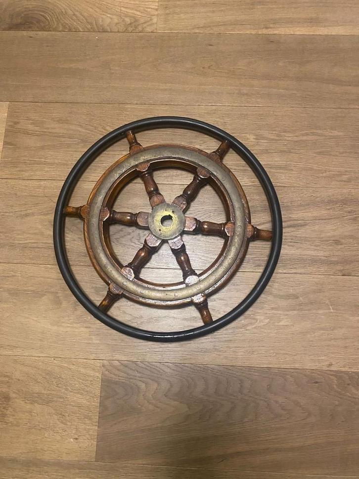 Antiek/Vintage Stuurwiel - Prachtig Decoratief Item, Watersport en Boten, Accessoires en Onderhoud, Gebruikt, Overige typen, Ophalen of Verzenden