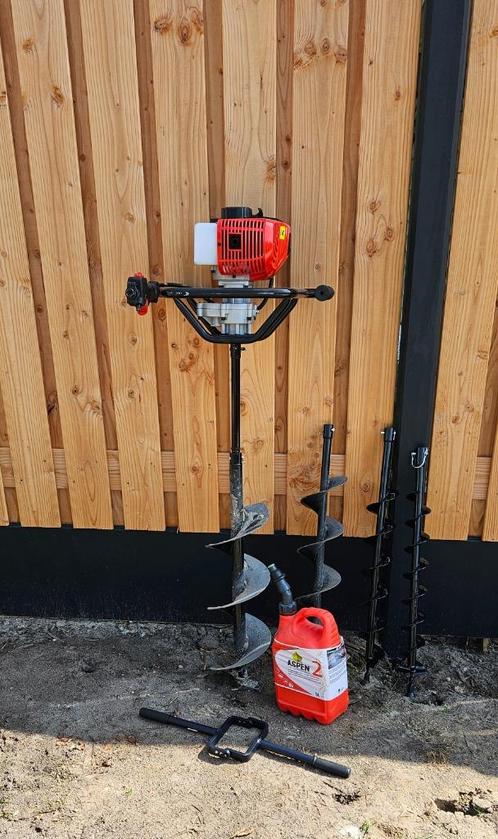 Benzine Grondboor te huur, Tuin en Terras, Hand-tuingereedschap, Zo goed als nieuw, Grondboor, Ophalen