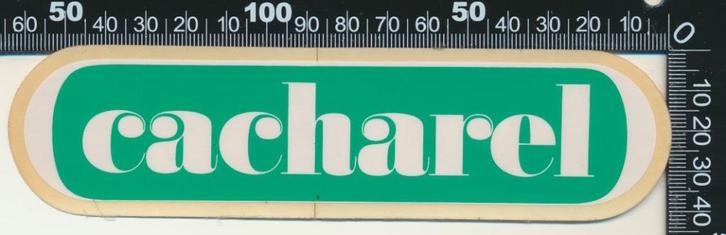 Sticker: Cacharel, Verzamelen, Stickers, Zo goed als nieuw, Bedrijf of Vereniging, Ophalen of Verzenden