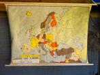 Oude schoolkaart Europa, Antiek en Kunst, Antiek | Schoolplaten, Ophalen