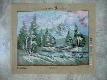 Borduurwerk-stramien "Bergen" beschikbaar voor biedingen