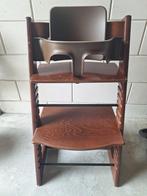 Stokke tripp trapp kinderstoel / stoel bruin + babyset, Ophalen, Gebruikt, Meegroeistoel, Stoelverkleiner