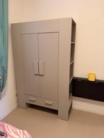 Landelijke klediing kast grijs GRATIS af te halen, Ophalen, 100 tot 150 cm, 25 tot 50 cm, Met deur(en)