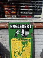 Vintage Englebert autobanden reclamebord, Antiek en Kunst, Antiek | Emaille, Ophalen