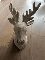 Herten kop houtsnijwerk, Ophalen of Verzenden, Gebruikt