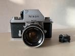 Nikon F fotocamera + leren Nikon draagtas, Audio, Tv en Foto, Fotocamera's Analoog, Verzenden, Gebruikt, Spiegelreflex, Nikon