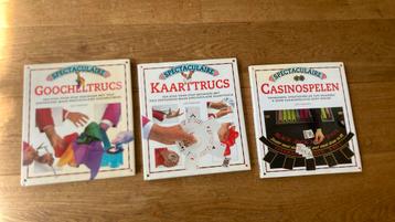 Boeken Kaarttrucs, Goocheltrucs, Casinospelen beschikbaar voor biedingen