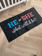 Hé or she gender reveal, Ophalen of Verzenden, Zo goed als nieuw