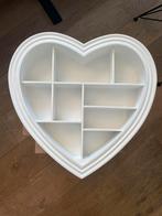 Witte houten letterbak hartvorm - 40x50cm, Ophalen of Verzenden, Zo goed als nieuw