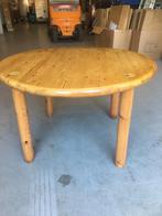 Vintage massief grenen ronde eettafel jaren 70, Ophalen of Verzenden
