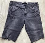 Zwarte spijkerbroek jeans maat 40 met rafels - Denim & Co, Kleding | Dames, Spijkerbroeken en Jeans, Ophalen of Verzenden, Zo goed als nieuw