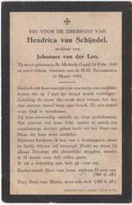 Hendrica van Schijndel 1849 St. Michiels-Gestel + 1945, Verzenden