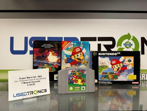 Super Mario 64 | Nintendo 64 - N64 | Incl. Doos & Handleid-, Spelcomputers en Games, Games | Nintendo 64, Gebruikt, Avontuur en Actie