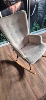 Teddy Schommelstoel - Stijlvol en comfortabel, Wit, Ophalen of Verzenden, Zo goed als nieuw, Stof