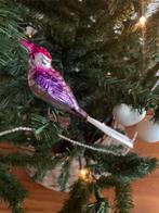 Kerstvogel oud paars rood kerst  vogel, Diversen, Kerst, Ophalen of Verzenden, Zo goed als nieuw