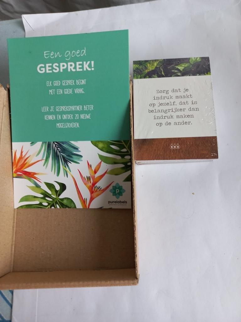 Een goed gesprek kaartjes, Nieuw, Ophalen of Verzenden, Reisspel, Vijf spelers of meer