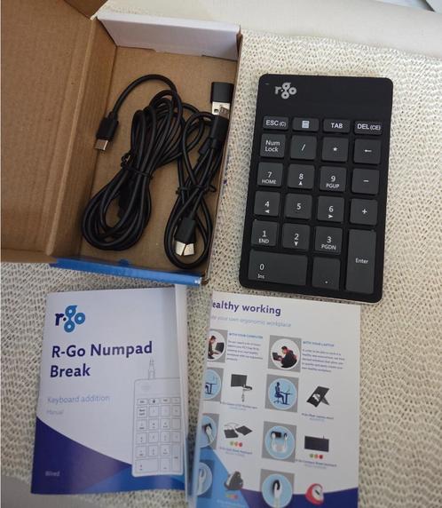 R-Go Numpad Break toetsenbord NIEUW! Winkelwaarde: €50!, Computers en Software, Toetsenborden, Nieuw, Numeriek, Ergonomisch, Ophalen of Verzenden