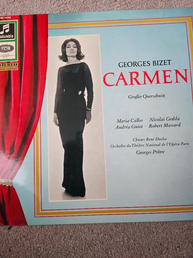 Lp Maria Callas, Cd's en Dvd's, Vinyl | Klassiek, Gebruikt, Opera of Operette, Ophalen of Verzenden, Romantiek