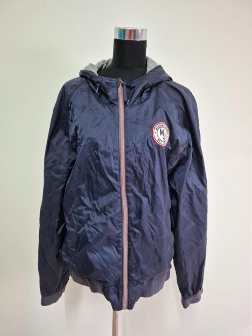 Jas86 - Blauw Mustang gevoerd windjack maat XL (1), Kleding | Heren, Jassen | Zomer, Zo goed als nieuw, Maat 56/58 (XL), Blauw