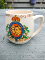 Mok kroning Koning George VI en Koningin Elizabeth, Ophalen of Verzenden, Gebruikt, Servies