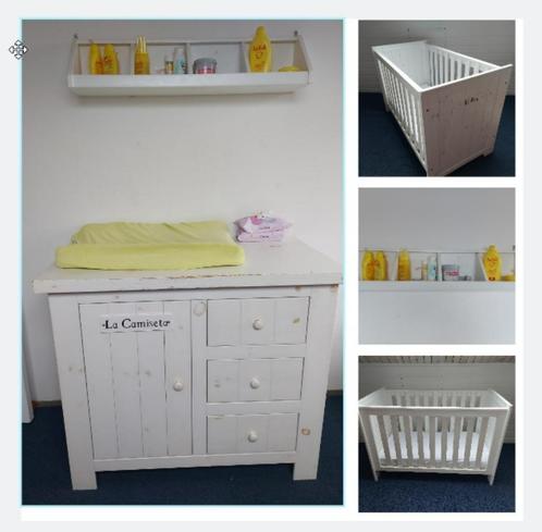 Mooie whitewash babykamer €75,-, Kinderen en Baby's, Kinderkamer | Complete kinderkamers, Zo goed als nieuw, Jongetje of Meisje