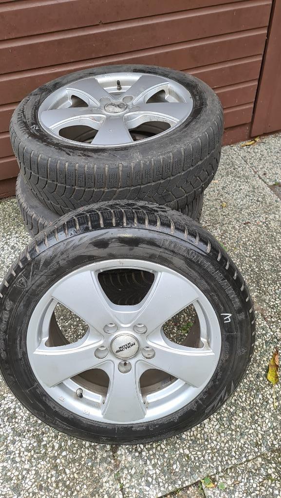 Velgen met winterbanden, Auto-onderdelen, Banden en Velgen, Banden en Velgen, Winterbanden, 16 inch, 205 mm, Personenwagen, Gebruikt