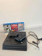 PS4 Pro + 2 Controllers + 3 Games, Spelcomputers en Games, Spelcomputers | Sony PlayStation 4, Met 2 controllers, Ophalen of Verzenden