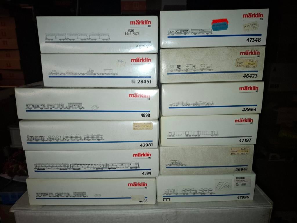12 lege set dozen marklin nog 9, Hobby en Vrije tijd, Modeltreinen | H0, Wisselstroom, Gebruikt, Wagon, Ophalen of Verzenden