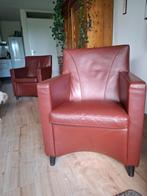 Leolux Dolcinea Engels Rood leder, Huis en Inrichting, Fauteuils, Ophalen, Zo goed als nieuw, Modern, 50 tot 75 cm