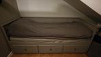 Hemnes ikea bed grijs., Gebruikt, Eenpersoons, Ophalen of Verzenden, 80 cm