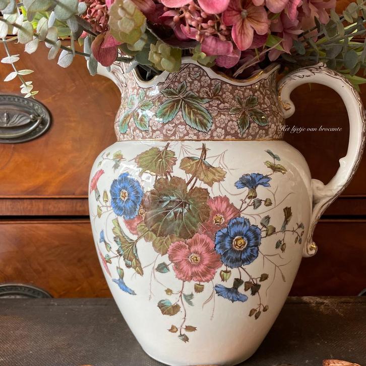 Engels brocante bliemen jug Bugess & Leigh Primula, Antiek en Kunst, Curiosa en Brocante, Ophalen of Verzenden