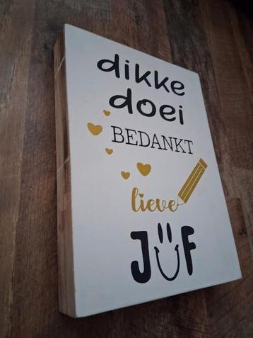Bedankt Juf Cadeau beschikbaar voor biedingen