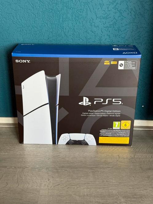 PlayStation 5 Slim Digital Nieuw in doos!, Spelcomputers en Games, Spelcomputers | Sony PlayStation 5, Nieuw, Playstation 5 Digital