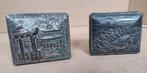 2 oude Japanse zilver Snuisterij Sieradendoosjes, Antiek en Kunst, Ophalen of Verzenden, Zilver