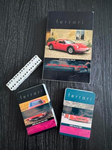 Speelkaarten + 5 dobbelstenen, Ferrari beschikbaar voor biedingen