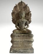 Bronzen Boeddha in Khmer-stijl, Ophalen of Verzenden, Gebruikt