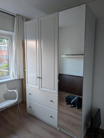 Pax Kledingkastcombinatie, wit/spiegelglas, 150x60 beschikbaar voor biedingen