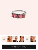 Anna + Nina Coucou Ring Zilver Maat 17, Sieraden, Tassen en Uiterlijk, Gebruikt, Ophalen of Verzenden, 17 tot 18, Met edelsteen