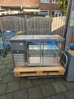 Rvs koelkast vitrine, Witgoed en Apparatuur, Koelkasten en IJskasten, Ophalen