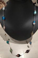 Vintage Murano sommerso glas ketting veelkleurig, Sieraden, Tassen en Uiterlijk, Kettingen, Verzenden, Zo goed als nieuw, Steen of Mineraal