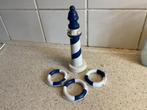 Decoratieve Houten Vuurtoren met Reddingsboeien, Ophalen of Verzenden